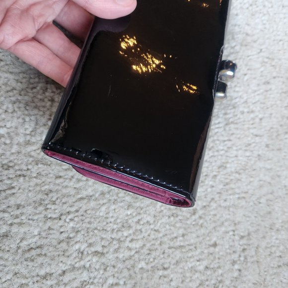 NWOT black patent wallet/clutch - Picture 6 of 13